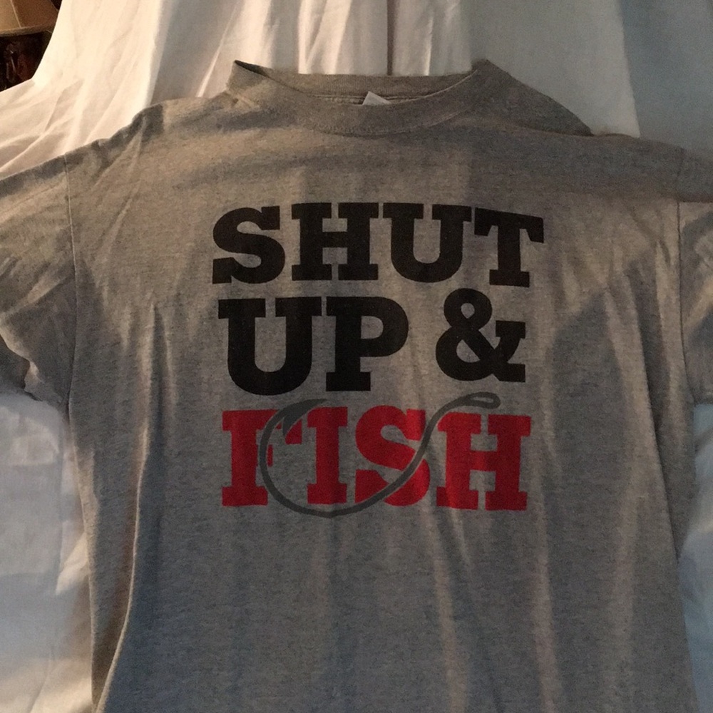 Shut up and fish tee
